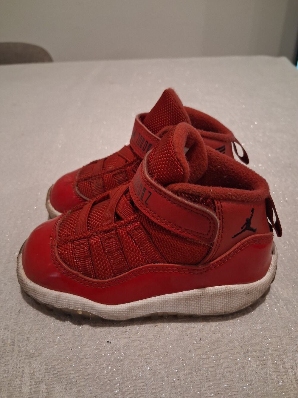 Nike Air Jordan 11 Retro TD Win Like 96 Gym Red 378040-623 Size 6C NO INSOLES